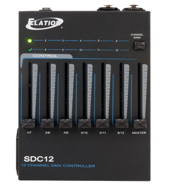 SDC12 DMX Controller - 12-Channel Compact DMX Lighting Control