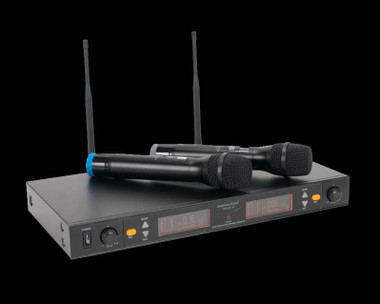 ADJ 2-channel UHF Wireless Microphone System / WM-219 - Phantom