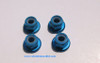 102049 or 122049  Blue Aluminum  Nylon Lock Nut M4 HSP Redcat, etc 02055