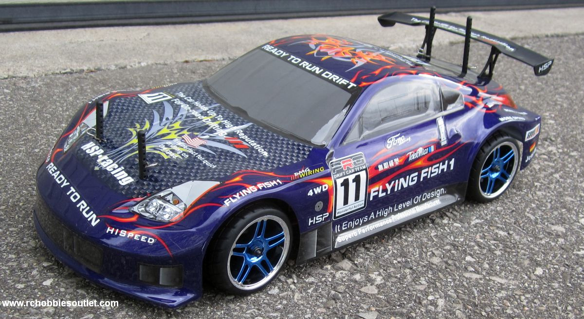 RC Nitro Car Radio Remote Control 2.4G 1/10 RTR 4WD 12309 Blue