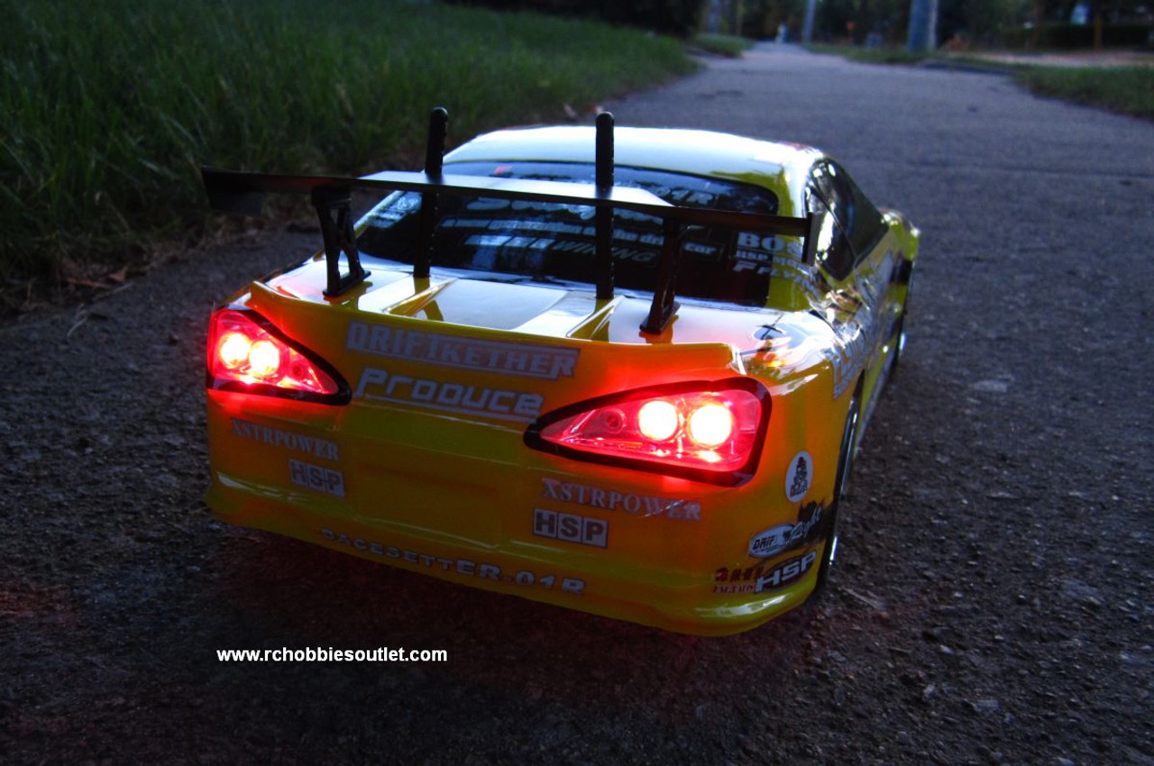 RC Electric Drift Car with 8 Lights 2.4G Radio Remote Control 1/10 Scale G45