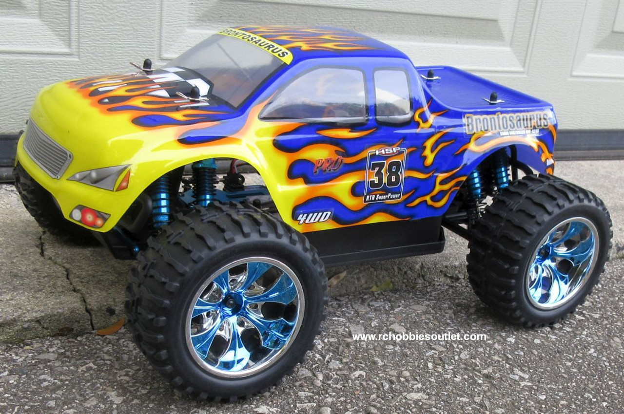  RC Monster Truck Brushless Electric 1/10 PRO LIPO 2.4G 88004 Blue