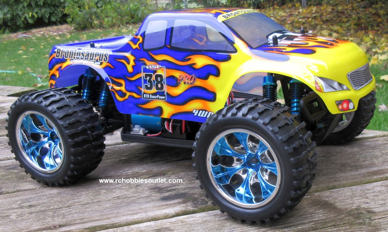  RC Monster Truck Brushless Electric 1/10 PRO LIPO 2.4G 88004 Blue