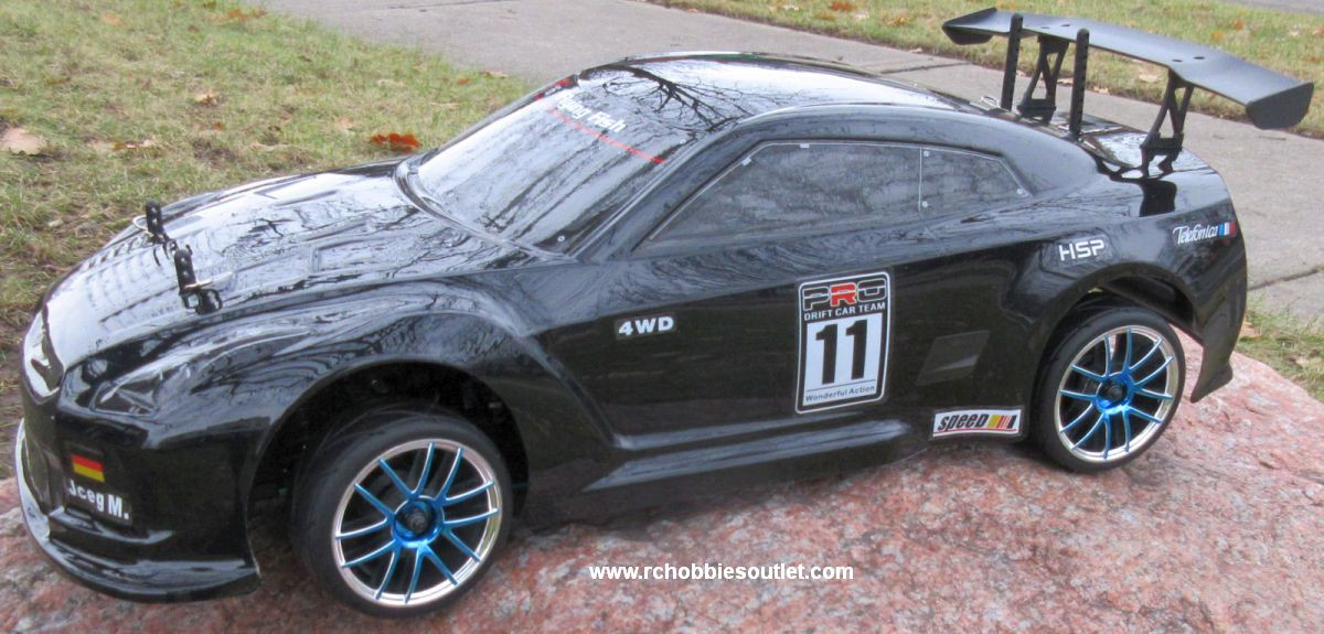 RC Drift Car Electric Radio  Control RTR 1/10 2.4G 4WD GTR BK