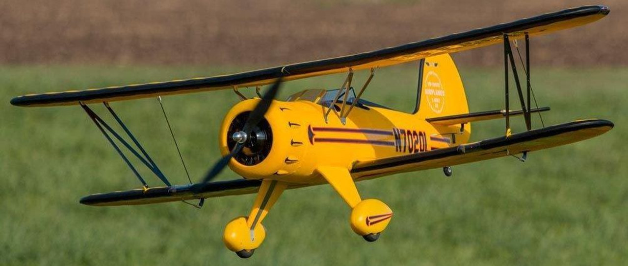 RC Airplane  DYNAM WACO YMF-5D Yellow 1270mm (50”) PNP