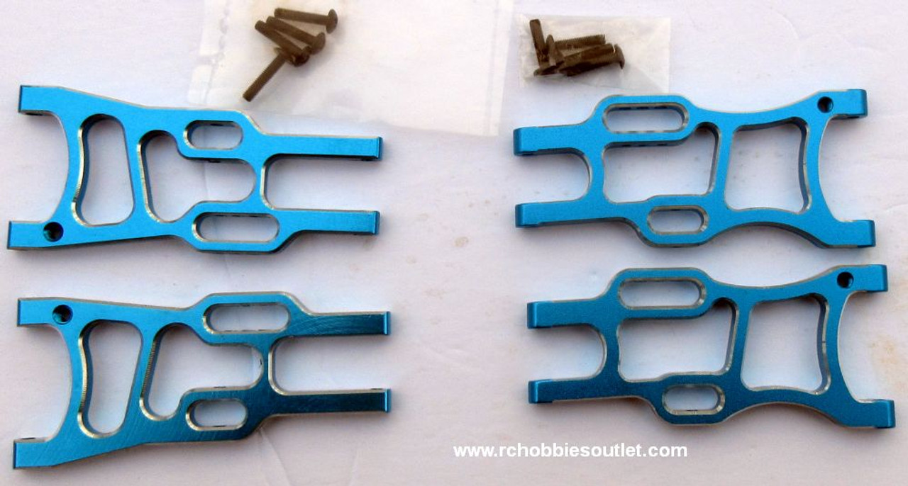 1/10 Scale Blue Lower Suspension Arm Truck Upgrade Bundle 108819 and 108821