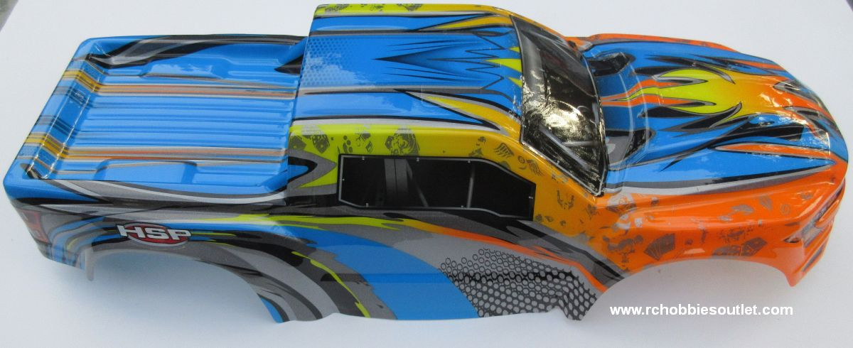 97291 Body Shell For 1 8 Scale Truck Precut Hsp Redcat