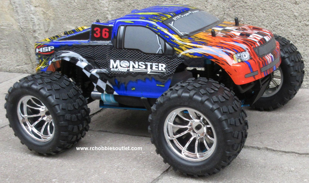 RC Nitro Gas Monster Truck HSP 1/10 Scale 4WD 2.4G RTR  PB88042