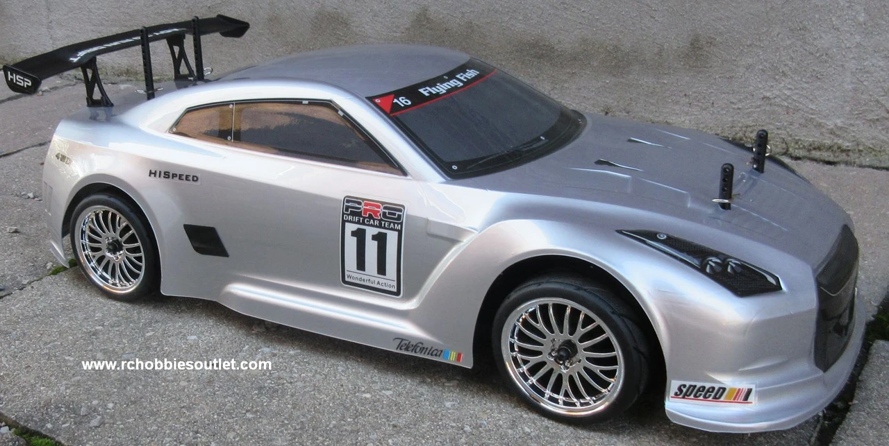 RC Nitro Gas Race Car Radio Remote Control 2.4G 1/10 RTR 4WD GTR--SL