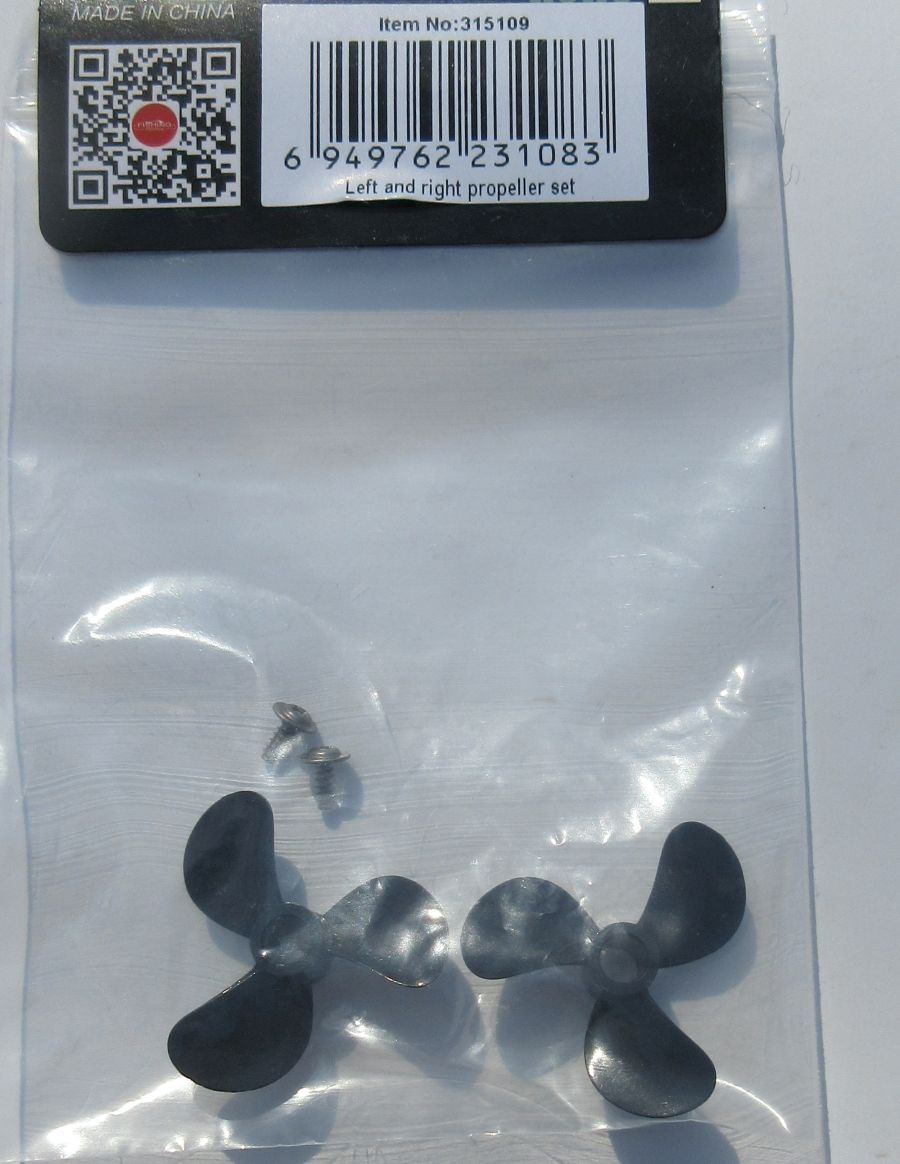 315109 Left and Right Propeller Set  for  Baiting 500 Boat 