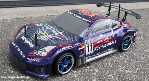 RC Nitro Car Radio Remote Control 2.4G 1/10 RTR 4WD 12309 Blue