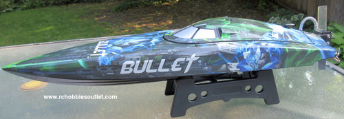  RC Racing Boat  Bullet V4E Brushless Electric RTR Deep V Hull with 2 LIPO Batteries and Charger