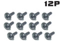 S227 Flange Head Self Tapping Screws PWTHO 2.6*12mm for 1/16 Scale RC  vehicles