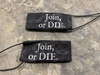 Join Or Die Black Barrel Sock