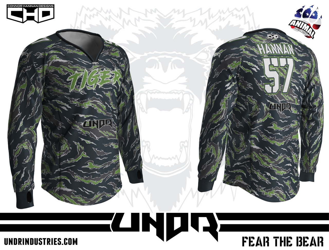 Tiger Stripe Semi Custom Jersey