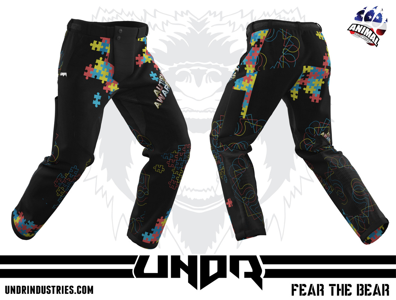 【YOURNUS】Multi-Pigment Training Pants UNDR Recon Pants - Autism Awareness