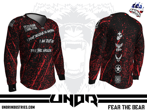 Veteran Militia Jersey - Just Here For The Violence
