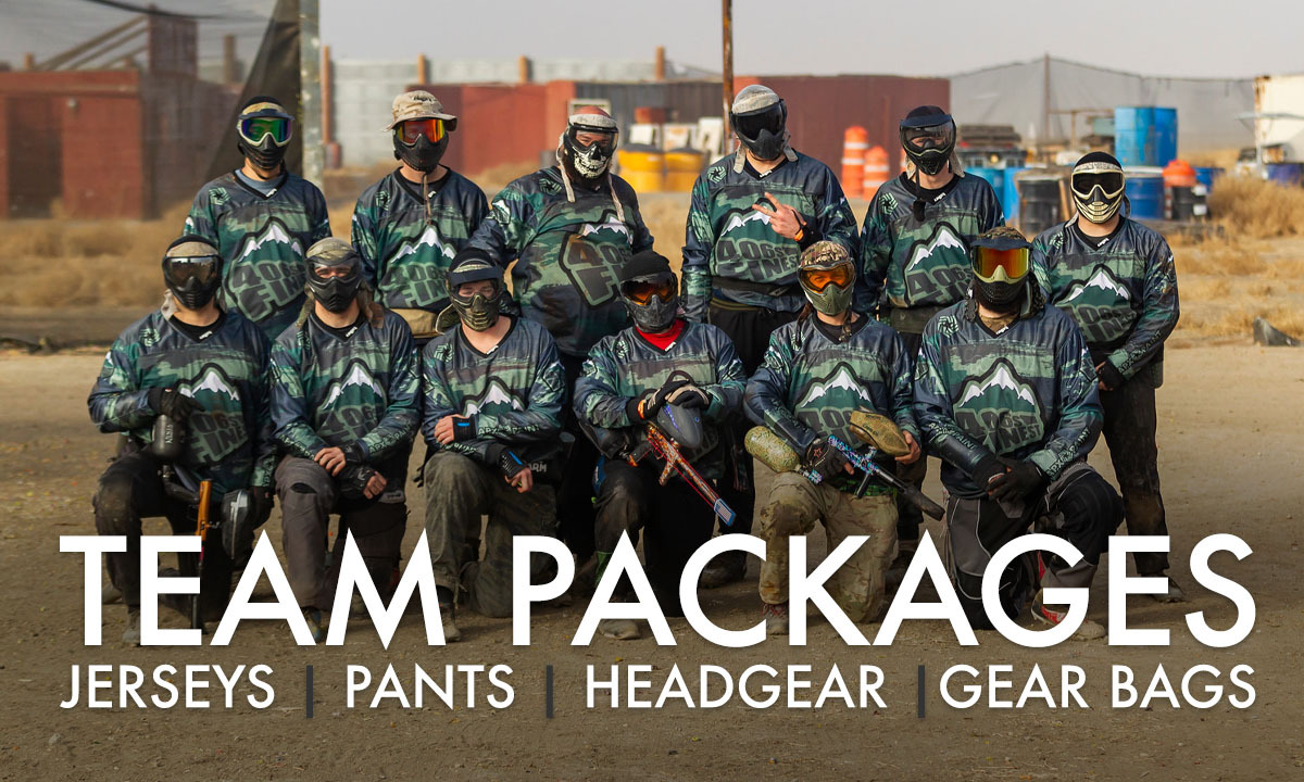 Custom Paintball Team Gear Packages 