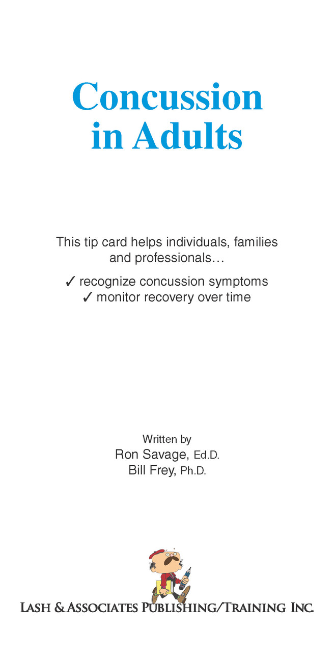 Concussion in Adults