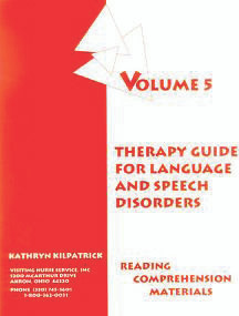 Therapy Guide For Language & Speech Disorders, Advanced Stimulus