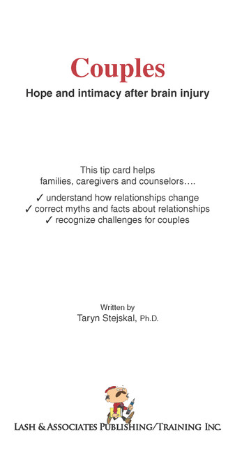 Couples: Hope and intimacy after brain injury
