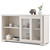 Modern Cream White Wood Buffet Sideboard Cabinet with Glass Sliding Door Q280-WBSCD1659420123