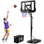 Portable Basketball Hoop with 4.6 to 10 Feet 10-Level Height Adjustable B593-SP37879