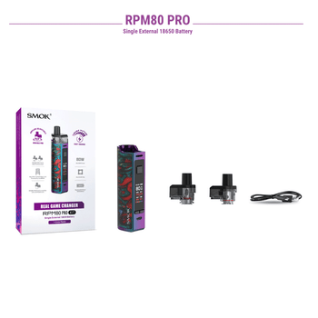 SMOK RPM80 PRO KIT | SINGLE EXTERNAL 18650 BATTERY | WHOLESALE SMOK RPM80 PRO KIT | SINGLE EXTERNAL 18650 BATTERY | WHOLESALE