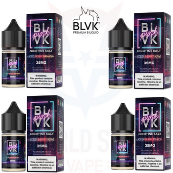 Strawberry Kiwi Ice (Iced Berry Kiwi) by BLVK Pink Salt E-Liquid