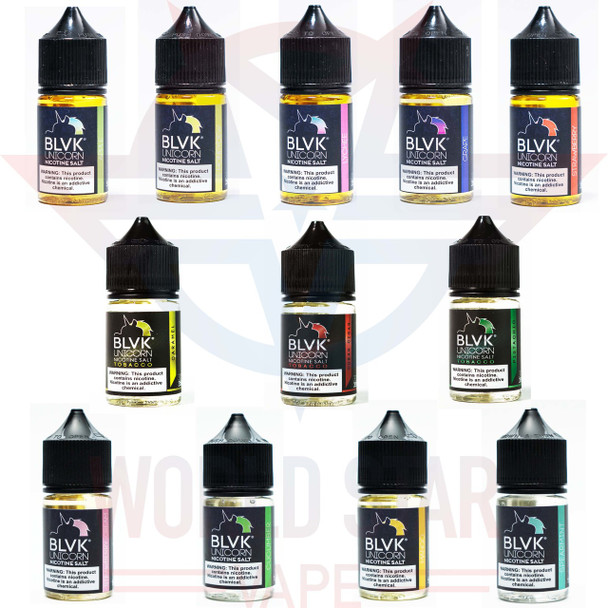 BLVK UNICORN SALT NICOTINE | 30 ML | ALL FLAVORS | WHOLESALE