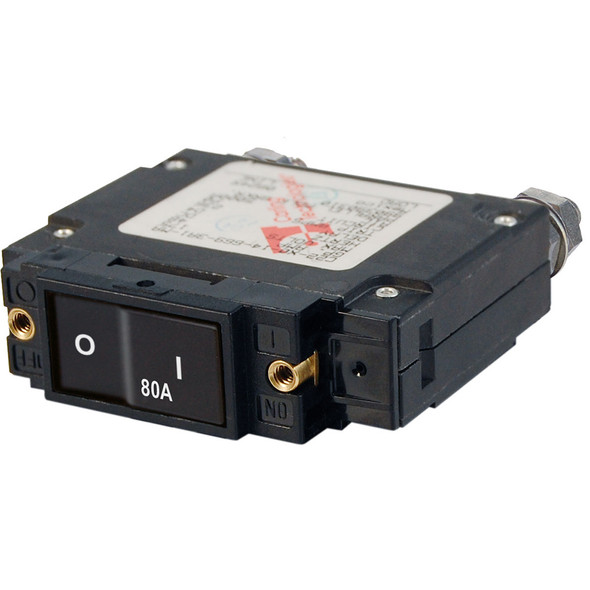 Blue Sea 7548 C-Series Flat Rocker Circuit Breaker - Single Pole - 80A 7548