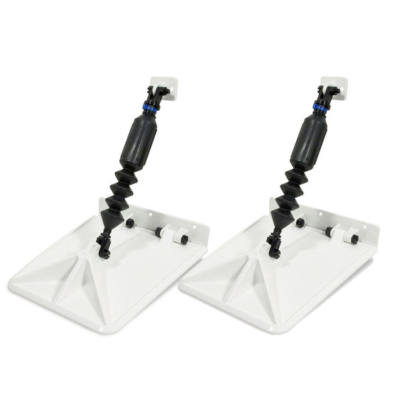Nauticus Smart Tabs SX 9.5&rdquo; x 10&rdquo; - f/15-18&lsquo; Boat w/60 - 135HP - White SXW9510-60