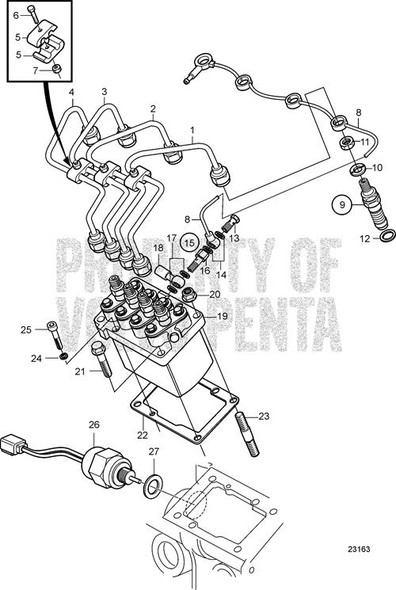 Volvo Penta Leak-Off Pipe(V2) - Volvo Penta (3809334)