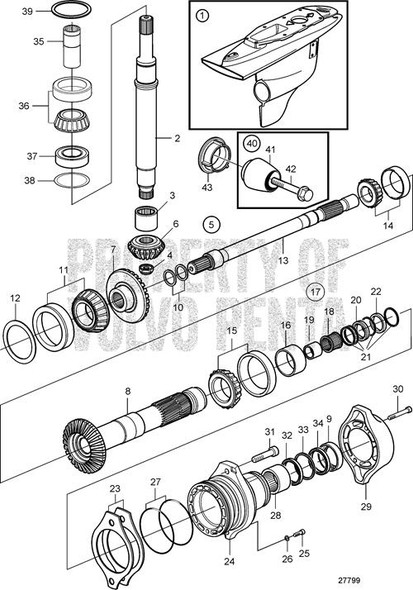 Volvo Penta Six Point Socket Screw - Volvo Penta (984450)