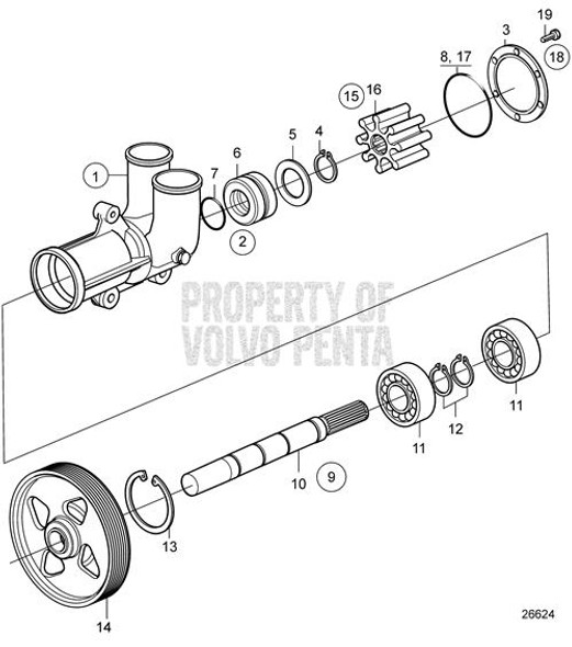 Volvo Penta Wear Kit(V2) - Volvo Penta (21951392)