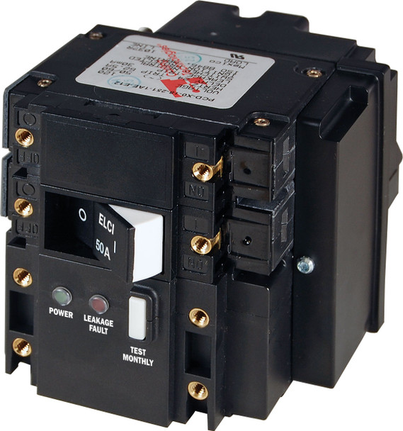 Blue Sea C-Series ELCI 50A 120v AC Double Pole Main Circuit Breaker 3103-BSS