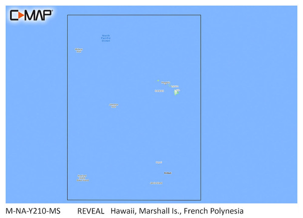 C-MAP Reveal Coastal Hawaii, Marshall Islands and French Polynesia M-NA-Y210-MS