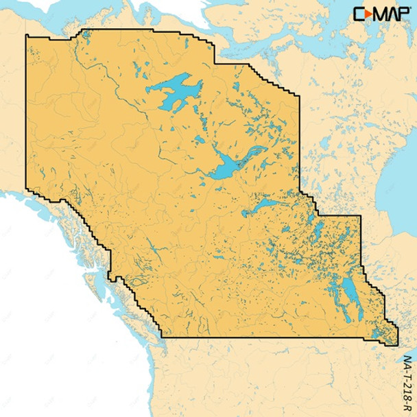 C-MAP Reveal X Inland Canada Lakes West microSD M-NA-T-218-R-MS