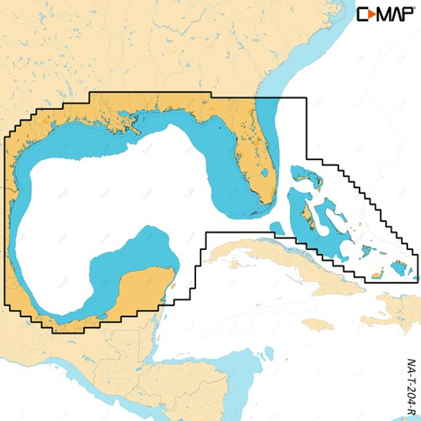 C-MAP Reveal X Coastal Gulf of Mexico and Bahamas microSD M-NA-T-204-R-MS
