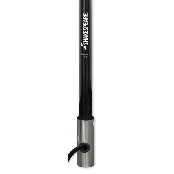 Shakespeare 5104 Black 4' 3DB VHF Antenna W/15' RG58 5104-BLK