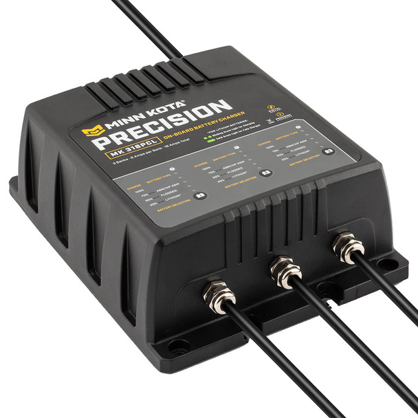 Minn Kota On-Board Precision Charger MK-318 PCL 3 Bank x 6 AMP LI Optimized Charger 1833181
