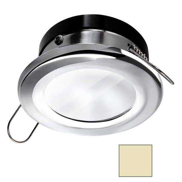 i2Systems Apeiron A1110Z 4.5W Spring Mount Light - Round - Warm White - Polished Chrome Finish AP-4W-30K-PW11