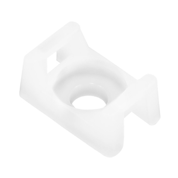 Pacer Screw Down Cable Tie Mount - #8 Screw Mount Method - Natural Color - 100 Pack CTM2S8-100