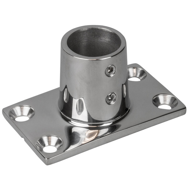 Sea-Dog Rail Base Fitting Rectangular Base 90&deg; - 316 Stainless Steel - 1-11/16" x 3" - 7/8" O.D. 281900-1