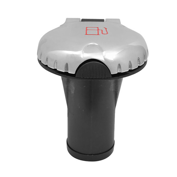 Attwood Deck Fill f/Carbon Canister System - Straight Body &amp; Scalloped Chrome Cap 99DFCCSZ1S