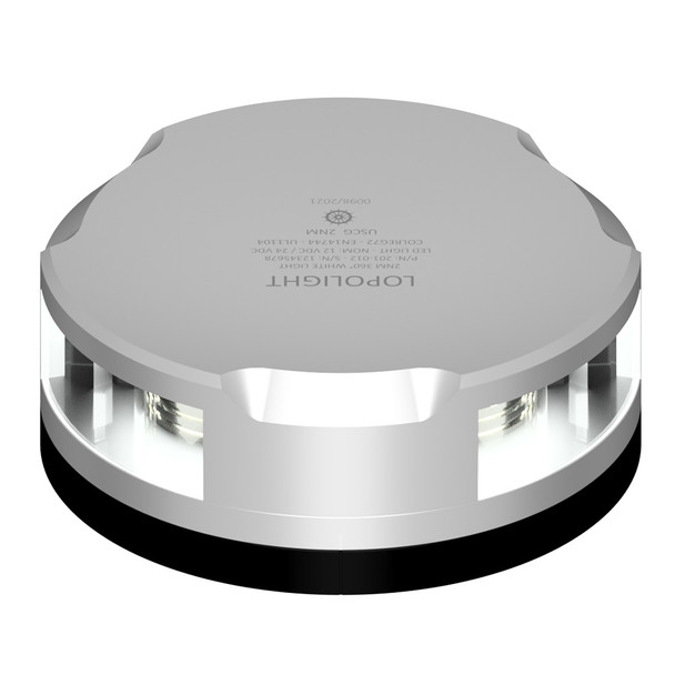 Lopolight Masthead/360-Degree Light - 3NM - Silver Housing w/FB Base 201-021-FB