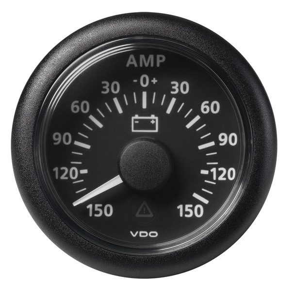 Veratron 52MM (2-1/16") ViewLine Battery Status Gauge -150/+150AMP - Black Dial &amp; Bezel A2C59512329