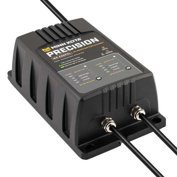 Minn Kota On-Board Precision Charger MK-220 PCL 2 Bank x 10 AMP LI Optimized Charger 1832201