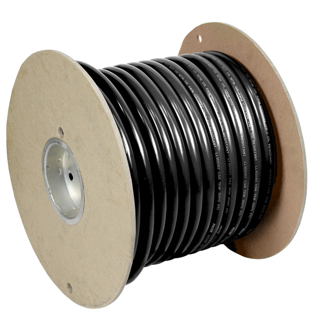 Pacer Black 1 AWG Battery Cable - 100&#39; WUL1BK-100