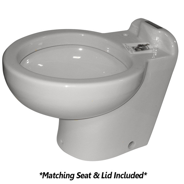 Raritan Marine Elegance - Household Style - White - Fresh or Saltwater - Smart Toilet Control - 12v 220HS012